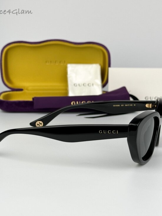 Gucci Women Sunglasses Black Grey Cat Eye GG1638S 001 NEW AUTHENTIC main image 10